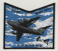 Ma-Nu NOAC 2024 C-17 Altus AFB pocket patch Last Frontier Council #480