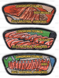 Patch Scan of P24875C,D,E 2023 National Jamboree Patch Set