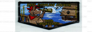 Patch Scan of Lodge 100th Anniversary Flap (PO 102051)