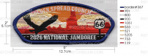 Patch Scan of GSC EAGLE 2026 NATIONAL JAMBOREE CSP COLOR