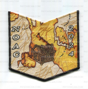 Patch Scan of Pocumtuc Lodge Map NOAC 2024 (Pocket Piece)