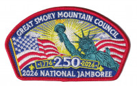 Great Smoky Mountain Council 2026 NJ 250 Statue of Liberty JSP red border Great Smoky Mountain Council #557