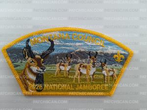 Patch Scan of Montana Council 2026 National Jamboree JSP antelope
