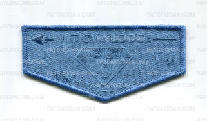 Patch Scan of Mitigwa Lodge 75th Arrows Flap (Ghosted)