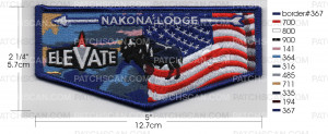 Patch Scan of NAKONA LODGE 2026 NATIONAL JAMBOREE FLAP COLOR