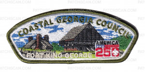 Patch Scan of Coastal Georgia Council 250 Set - Historic Bases (CSP - Fort King George)