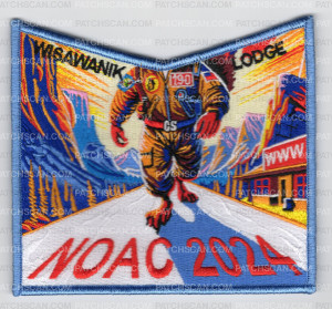 Patch Scan of Wisawanik 190 NOAC 2024 pocket patch blue border