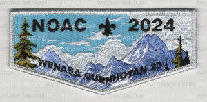 Patch Scan of Wenasa Quenhotan Lodge NOAC 2024 River Flap