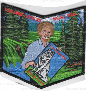 Patch Scan of Yowlumne 303 NOAC 2024 pocket patch Bob Ross