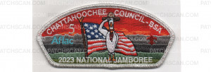 Patch Scan of 2023 National Jamboree CSP Flag Salute (PO 101199)