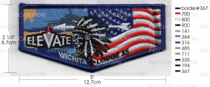 Patch Scan of WICHITA LODG 2026 NATIONAL JAMBOREE FLAP COLOR