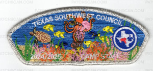 Patch Scan of TSWC Camp Sol Mayer 2024 Camp Staff CSP (silver)