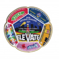 Laurel Highlands Council 2026 Jamboree Set (Backpatch) Laurel Highlands Cncl #527