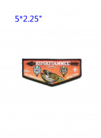 Kuskitannee Lodge NOAC 2024 Flap (orange) Moraine Trails Council #500