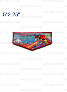 Patch Scan of Cahuilla 127 NOAC 2024 flap red border