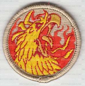 Patch Scan of X161965B (Patrol Patch - orange Phoenix Head) 