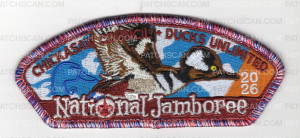 Patch Scan of Chickasaw Council 2026 Jamboree (CSP-Green) Metallic