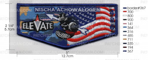 Patch Scan of NISCHA LODGE 2026 NATIONAL JAMBOREE FLAP COLOR