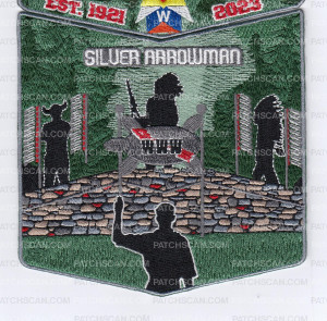 Patch Scan of Wagion Lodge 6 Silver Arrowman Set