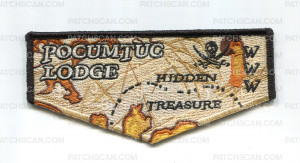 Patch Scan of Pocumtuc Lodge Map NOAC 2024 (Flap)