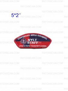 Patch Scan of Coronado Area Council NYLT STAFF CSP red border