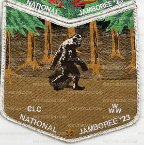 Patch Scan of Crater Lake 2023 National Jamboree Flap Set