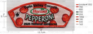 Patch Scan of TWIN VALLEY 2026 NATL JAMBOREE PEPPERONI CSP
