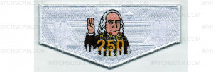 Patch Scan of USA 250th Flap Ben Franklin (PO 103557)