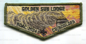 Patch Scan of CORNHUSKER COUNCIL NOAC 2024 (Green Flap/Train Smoke)