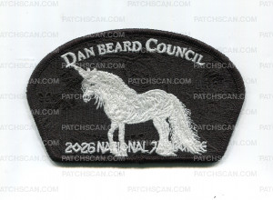 Patch Scan of Dan Beard Council 2026 Jamboree (CSP/Unicorn) Shadow (Ghosted)