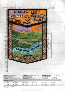 Patch Scan of NSC Quapaw NOAC Center Flap