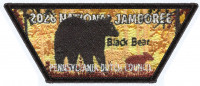 PDC 2026 NATIONAL JAMBOREE BLACK BEAR ROCKER Pennsylvania Dutch Council #524