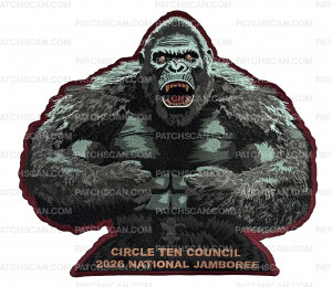 Patch Scan of Circle Ten Council 2026 Jamboree Back Patch