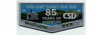 Camp Sidney Dew 85th Anniversary Flap (PO 102018) Northwest Georgia Council #100