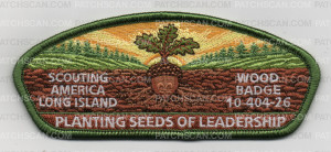 Patch Scan of WOOD BADGE CSP LONG ISLAND GREEN BORDER