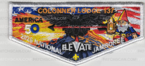 Patch Scan of Colonneh Lodge 2026 Jamboree Flap (White)