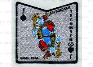 Patch Scan of NOAC 2024 Pocket Patch Spades (PO 101964)