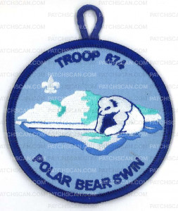 Patch Scan of X167750A TROOP 674 POLAR BEAR SWIM