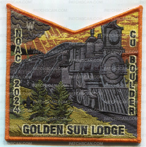 Patch Scan of CORNHUSKER COUNCIL NOAC 2024 (Orange Pocket/Train Smoke)