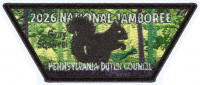 PDC 2026 NATIONAL JAMBOREE GRAY SQUIRREL ROCKER Pennsylvania Dutch Council #524