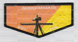 Patch Scan of Wahunsenakah 333 NOAC 2024 Staff flap black border