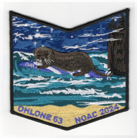 Ohlone Lodge NOAC 2024 night scene pocket patch Pacific Skyline Council #31