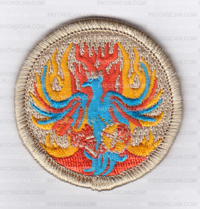 Patch Scan of X151975C (patrol patch) Phoenix blue