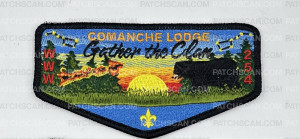 Patch Scan of LPC Comanche Lodge Gather the Clan Sunset Flap