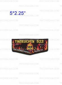 Patch Scan of Tindeuchen 522 Flame Flap (Black)