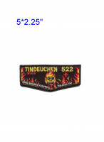Tindeuchen 522 Flame Flap (Black) Erie Shores Council #460