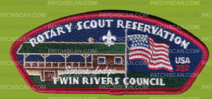 Patch Scan of Twin Rivers Council Rotary SR Seneca Lodge CSP red bdr