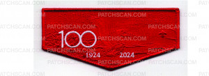 Patch Scan of 100th Anniversary Lodge Flap (PO 102090)