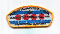 Pathway to Adventure Council 2026 NJ Tootsie Roll Pop JSP gold border Pathway to Adventure Council #