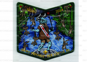 Patch Scan of NOAC 2024 Pocket Patch Raining Iguanas (PO 101766)